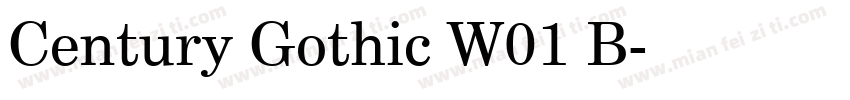 Century Gothic W01 B字体转换